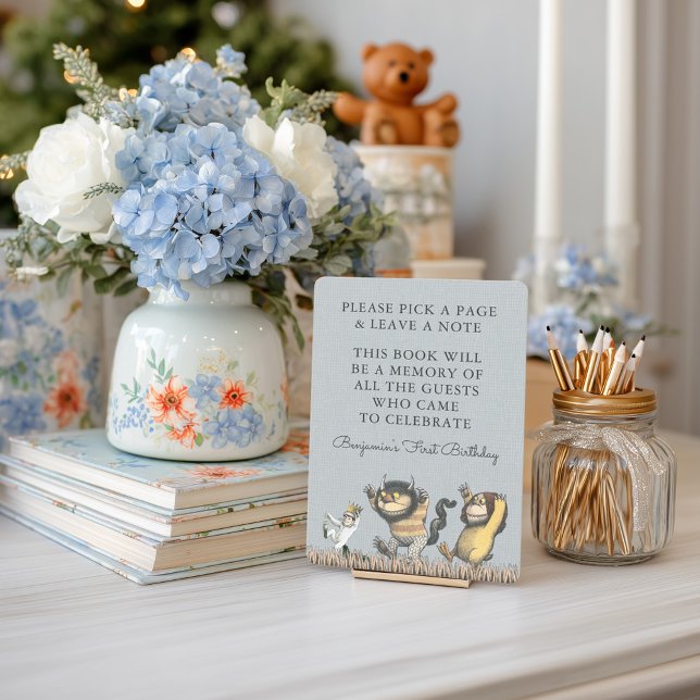 Invitation Où sont les bêtes sauvages | Séance de dédicace (Sign simulated on table)