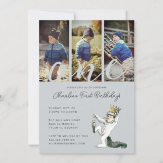 Invitation Où sont les monstres 1er Anniversaire Photo
