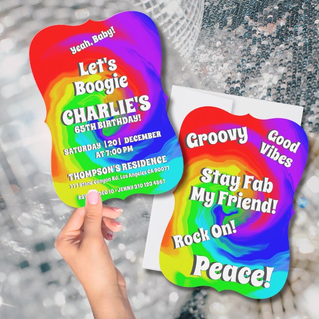 Invitation Ouais, bébé ! 65e anniversaire Vague de chaleur vi (Créateur téléchargé)