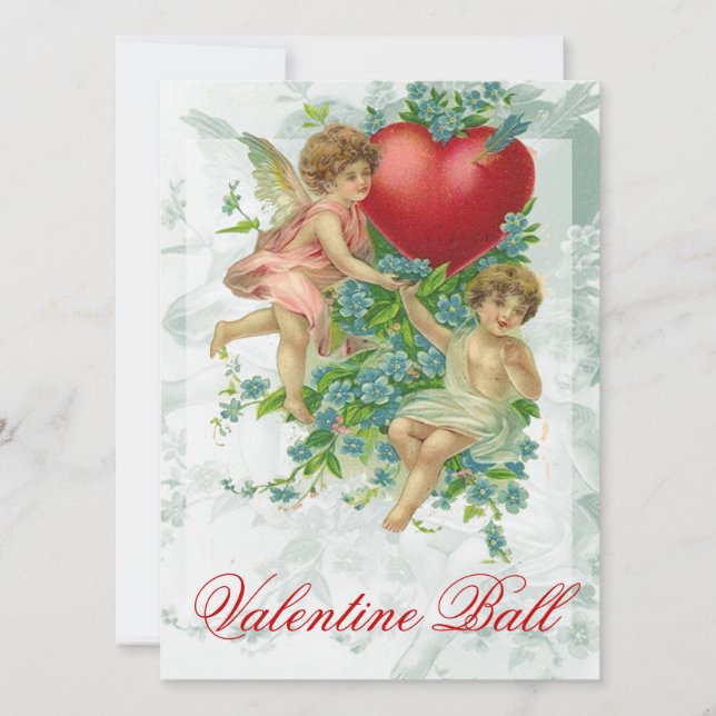 Invitation Oublie-moi le noeud Valentine (Devant)