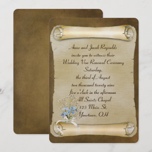 Invitation Oubliez-moi-non sur le renouvellement de la fenêtr