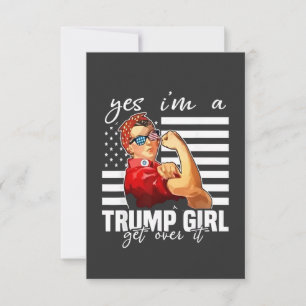 Invitation Oui, je suis une fille de Trump qui s'en remet à T