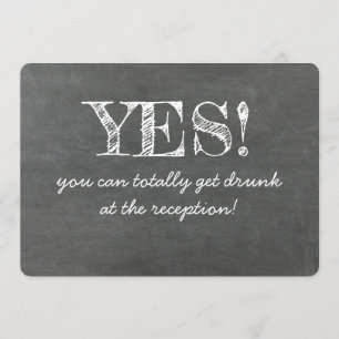 Invitation Oui Vous Pouvez Obtenir Drunny Funny BRIDESMAID CA