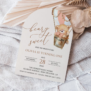 Invitation Ours En Conflit, Ballotte À Air Chaud Rose, Premie