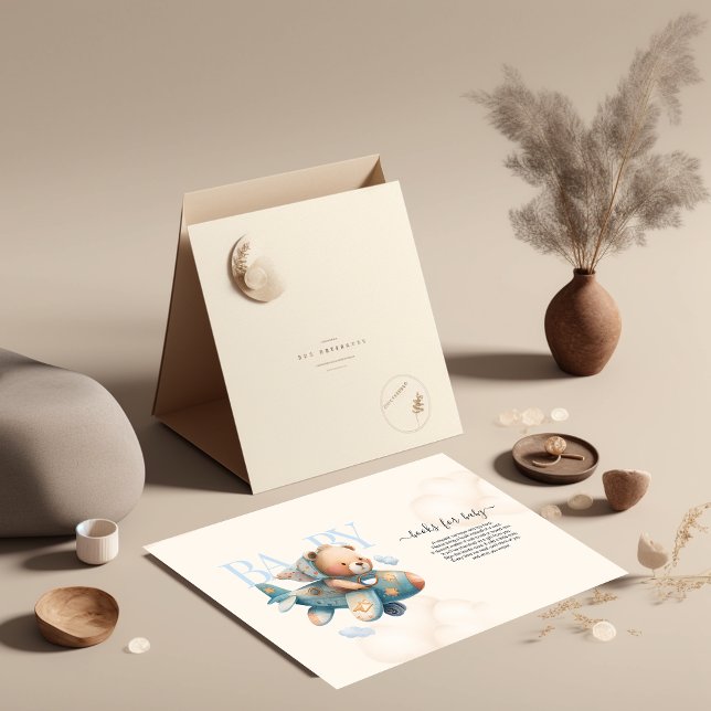 Invitation Ours en peluche de l'aquarelle mignon (Créateur téléchargé)