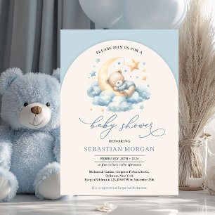 Invitation Ours en peluche de l'arc de Boho sur le garçon de 