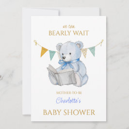 Invitation Ours personnalisé lecture d'un Baby shower de livr