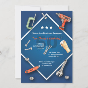 Invitation Outils de bricoleur Anniversaire