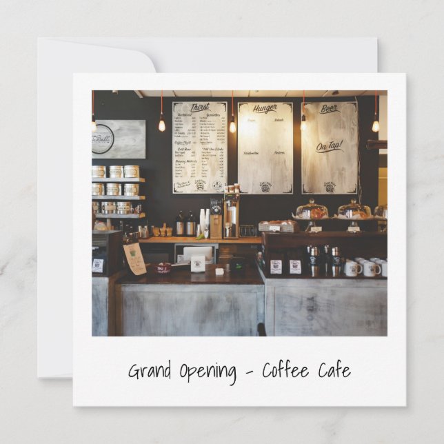 Invitation Ouverture d'une boutique de photos instantanées un (Devant)