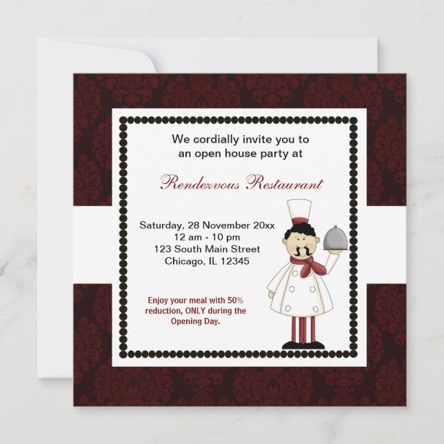 Invitation Ouverture officielle (Devant)