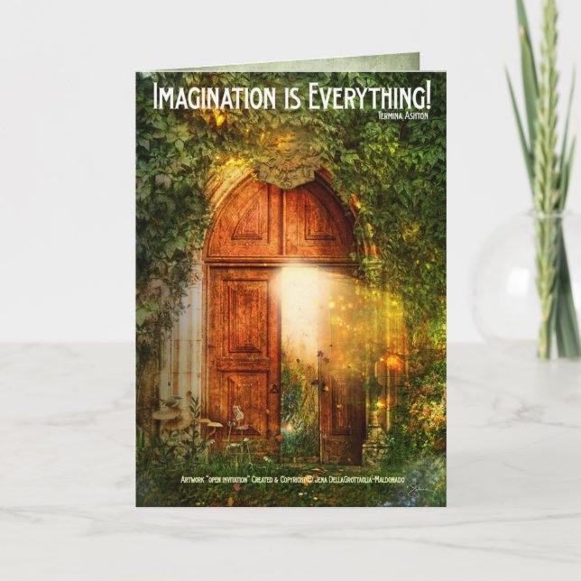 Invitation Ouvrez la grande salutation d'invitation (Devant)