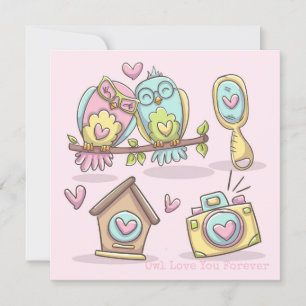 Invitation Owl Love You Forever