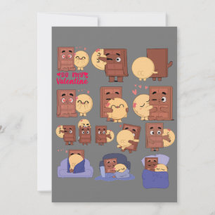 Invitation Pack De 12 Moments d'Amour avec Choco Et Pancake
