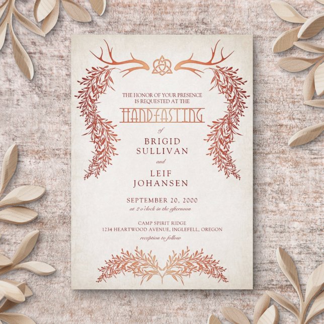 Invitation Pagan Handfasting Mariage (Créateur téléchargé)
