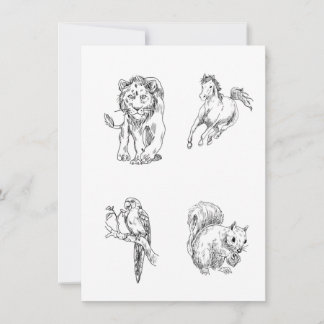 Invitation Pages de coloration Esquisse pour enfants