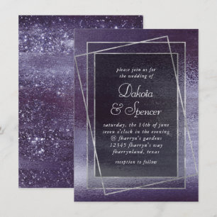 Invitation Paillettes clinquantes   Mariage glamour étincelan