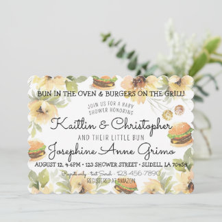 Invitation Pain au four et burgers sur le grill