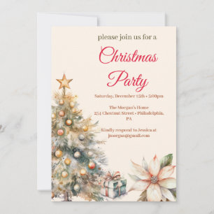 Invitation pain d'épices de Noël