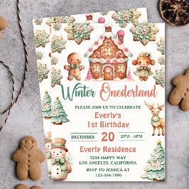 Invitation Pain d'épices de Noël Pain d'hiver Onederland Anni