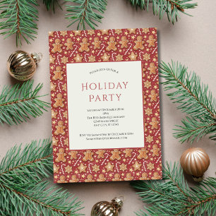 Invitation Pain d'épices Hommes Sucre de canne Fête de Noël