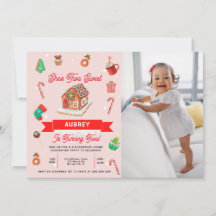 Pain d'épices rose Maison Noël Deuxième anniversai