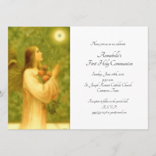 Invitation Pain des Anges Première communion sainte