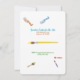 Invitation Paint Party for the Ladies Personnalisable Invitat