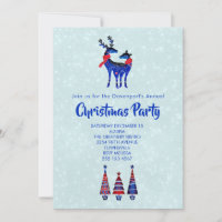 Paire de rennes de Noël nordiques pour fête