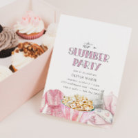 Pajama rose bois pour filles fête d'anniversaire