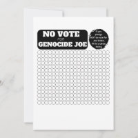 PALESTINE LIBRE - Pas de vote pour le génocide Joe