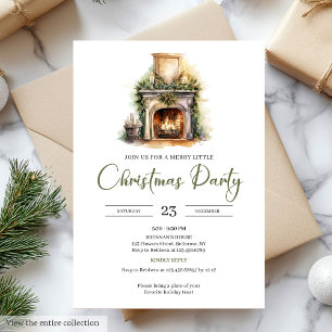 Invitation Palette Naturelle Vert Mousse Botanique Noël Nordi