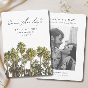 Invitation Palm Beach Wedding Florida Enregistrer la date