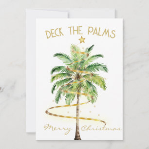Invitation Palm Deck Tropical Palms Salutation