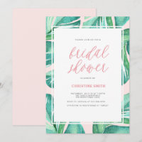 Palm Feuille Tropical Bridal Showbwbwbwwbwwwbwwwww
