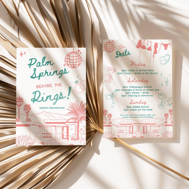Invitation Palm Springs avant les anneaux (Palm Springs Before the Rings Invitation)