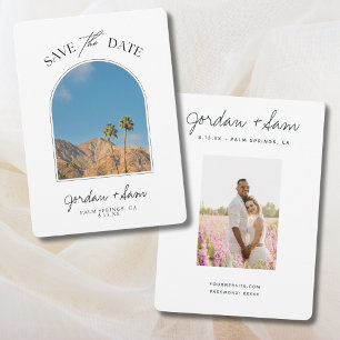 Invitation Palm Springs Palm Tree Wedding Enregistrer la date