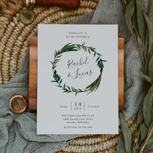 Invitation Palm Wreath