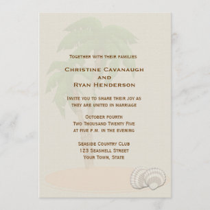 Invitation Palmier tropical