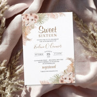 Palmiers séchés Feuilles Pampas Sweet sixteen orch