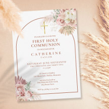 Pampas Arc de Grass Première Communion Sainte