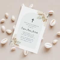 pampas bohème première communion d'herbe