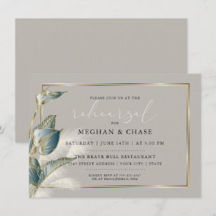 Invitation Pampas Fumée Turquoise Anthurium Répétition