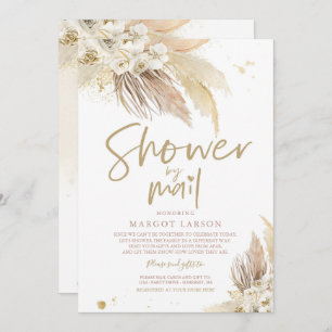 Invitation Pampas Grass Baby shower Neutre Genre Par Courrier