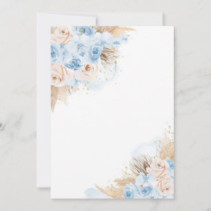 Invitation Pampas Grass Bohemian Tropical Desert Baby shower