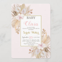 Pampas Grass fille baby shower