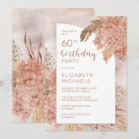 Pampas Grass Hydrangeas Blooms 60ème Anniversaire