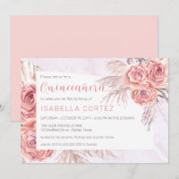 Pampas Grass |La rose rose fleurit 15ème Quinceañe