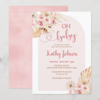 Pampas Pampas Rose Grass Boho Oh Baby shower