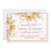 Pampas romantique Grass Floral Mariage Enregistrer