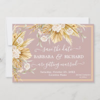 Pampas romantique Grass Floral Mariage Enregistrer